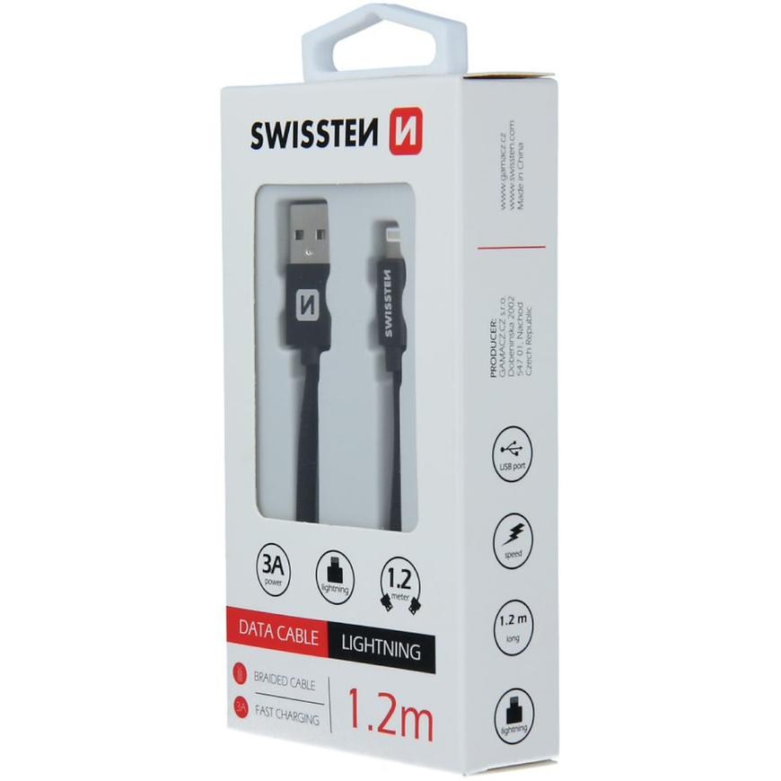 Kabel datový Swissten Textile USB /