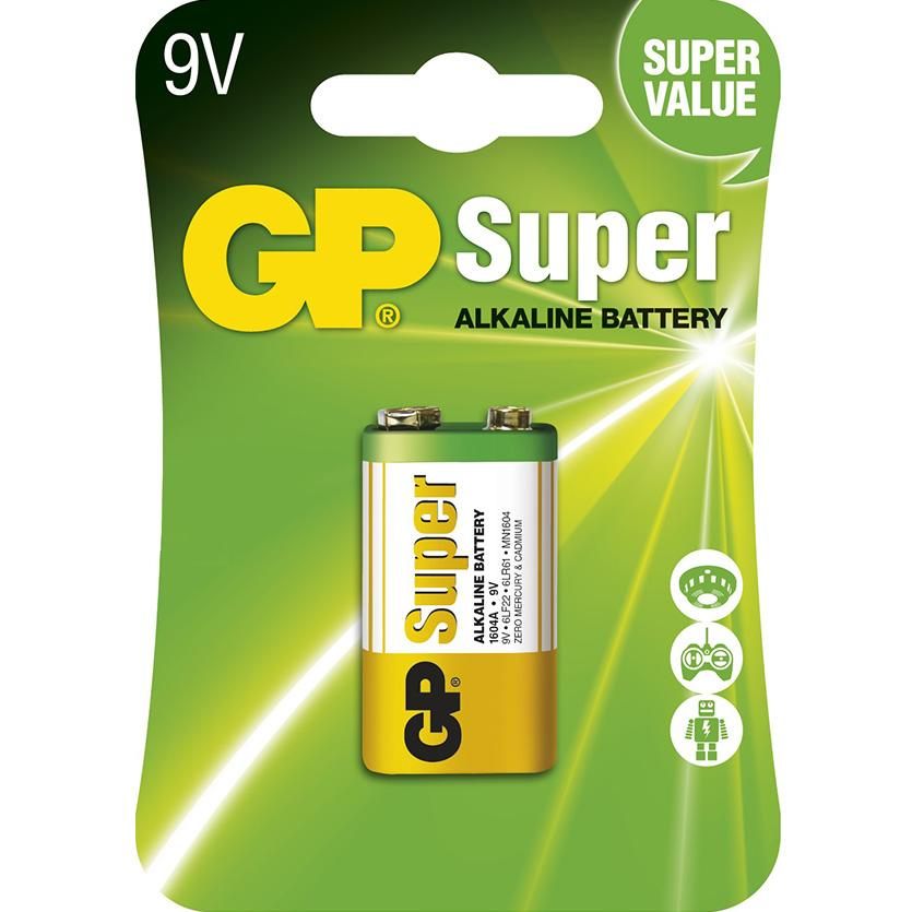 Alkalická baterie GP Super 9V
