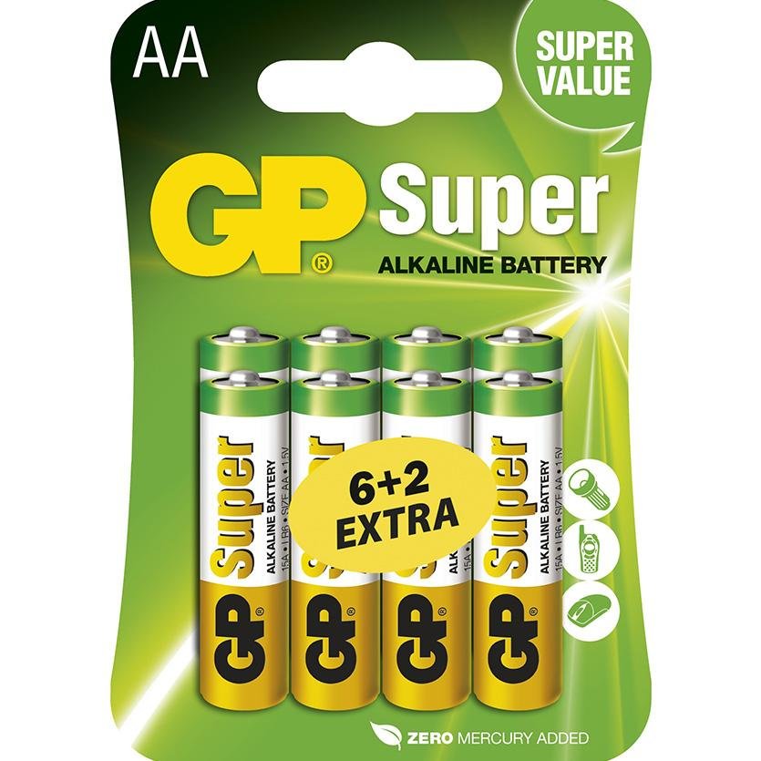 Alkalická baterie GP Super AA