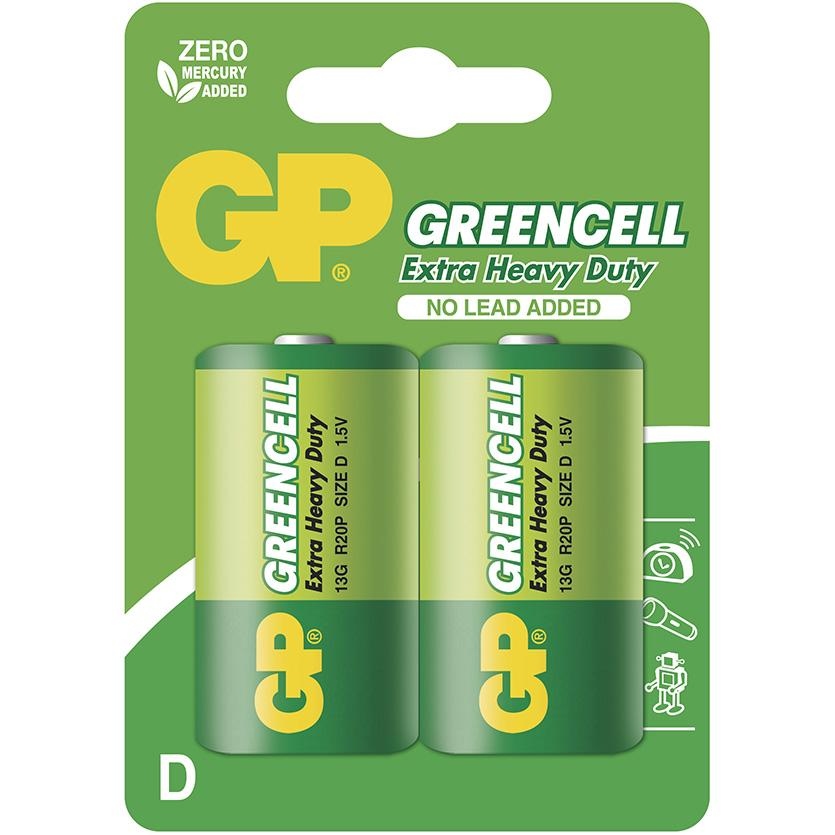 Zinková baterie GP Greencell D
