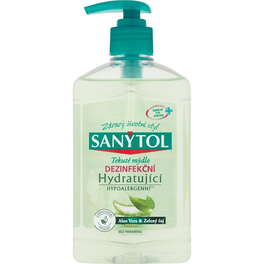 Dezinfekční tekuté mýdlo Sanytol hydratující aloe vera