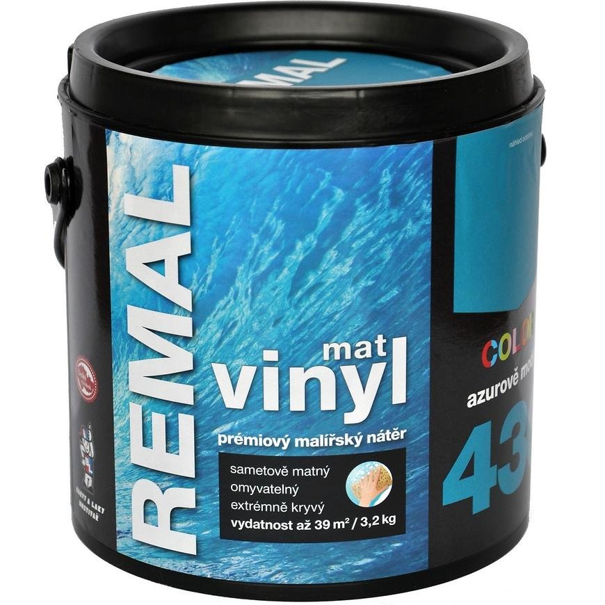 Remal Vinyl Color mat azurově