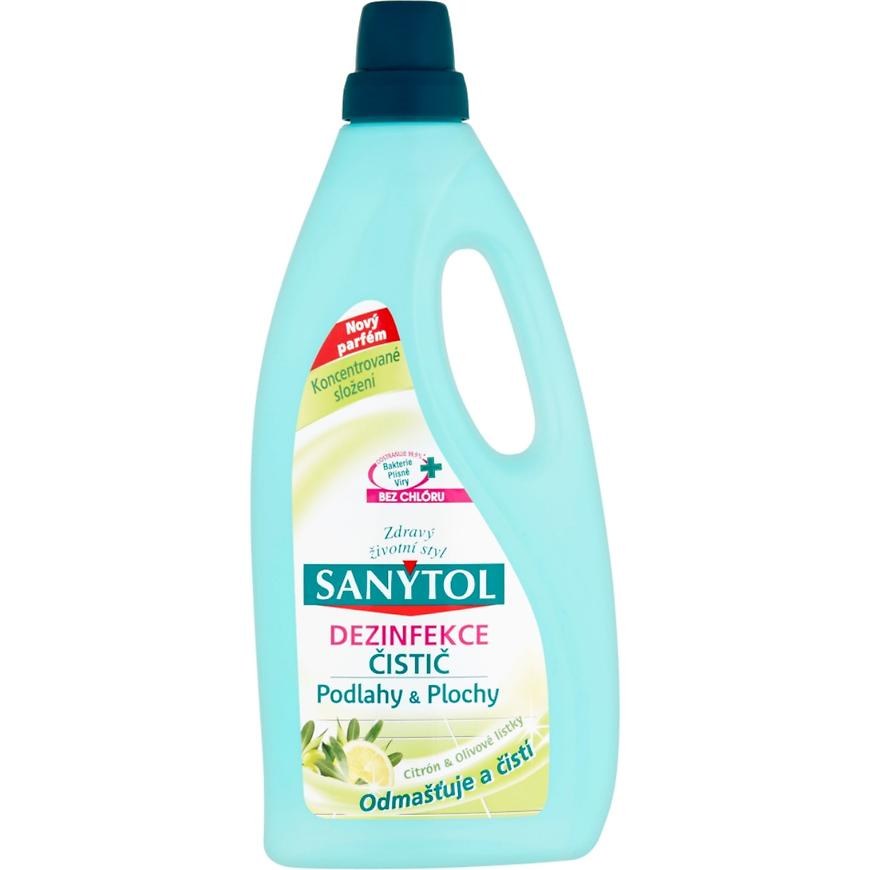 Dezinfekce čistič Sanytol podlahy & plochy citrón