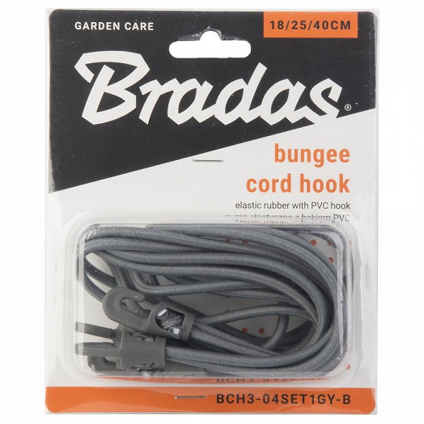 Sada upínacích gum s PVC háky Bungee Cord 2x18