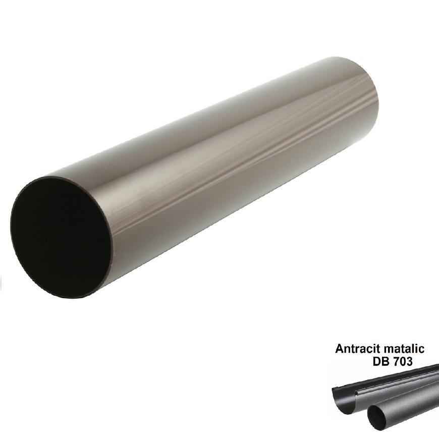 Svodová trubka antracit-metalic 105 mm/3