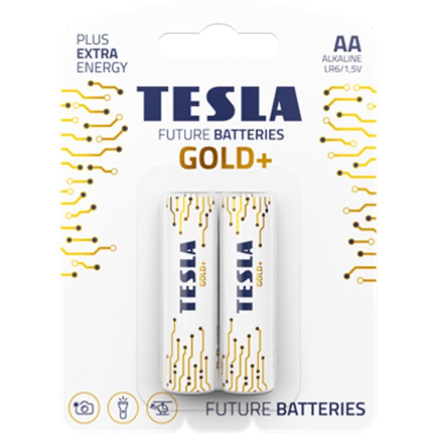 Baterie Tesla AA LR06 Gold+