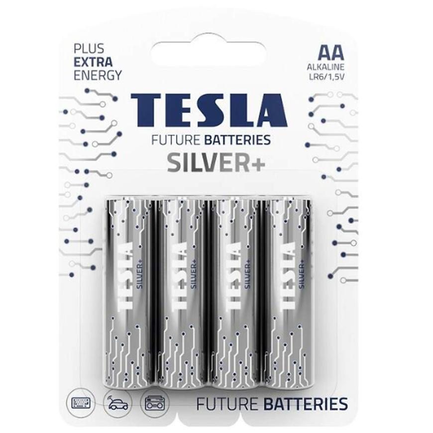 Baterie Tesla AA LR06 Silver+