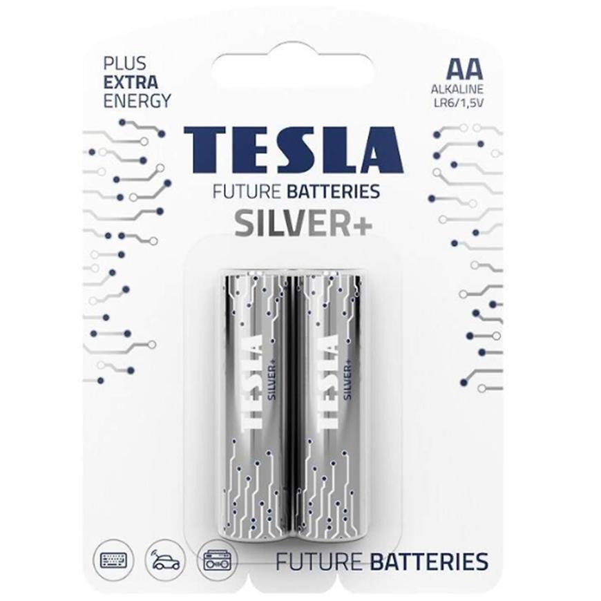 Baterie Tesla AA LR06 Silver+
