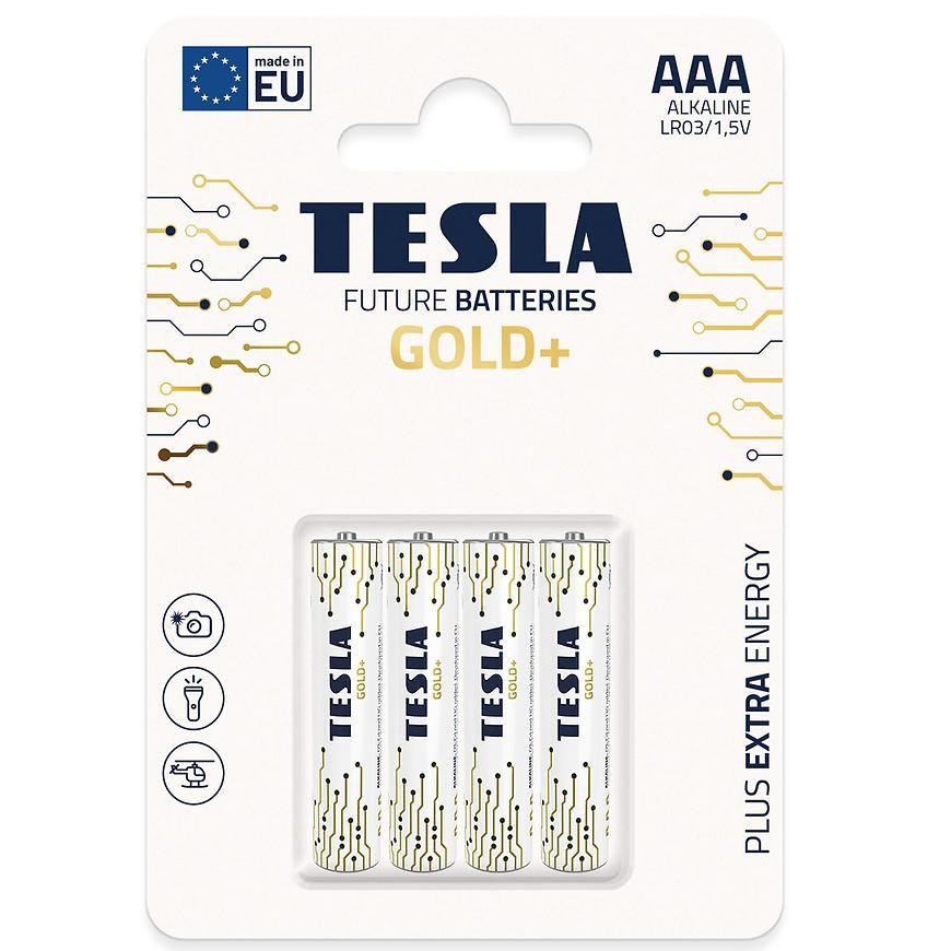 Baterie Tesla AAA LR03 Gold+