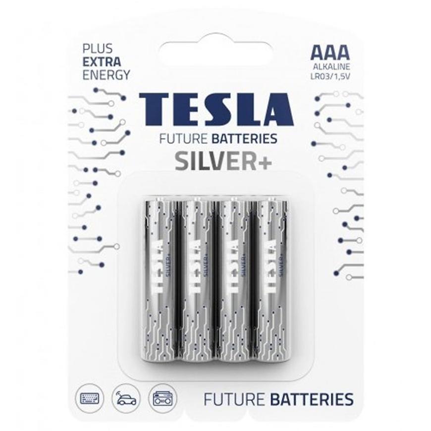 Baterie Tesla AAA LR03 Silver+